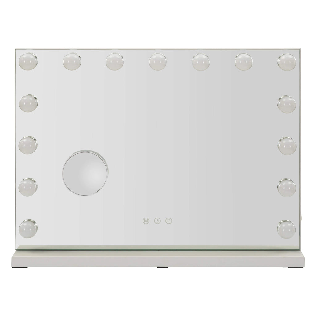 Galiseri, Specchio Lampadine Incluse, 61x47h cm Trasparente