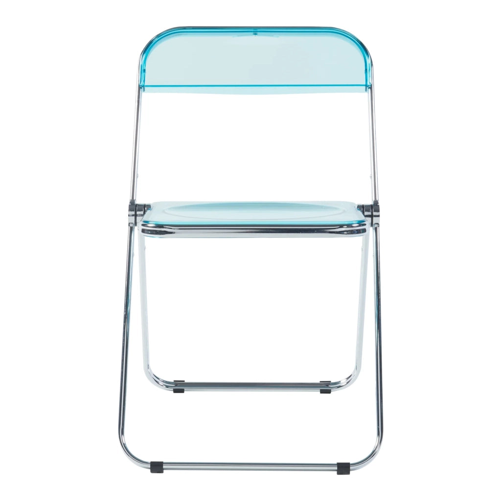 Set di 4 sedie pieghevoli da campeggio 74 x 46 x 47 cm azzurro trasparente 03_0009846