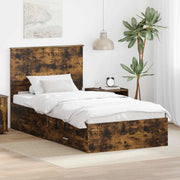 Struttura del letto Rovere fumé 100 x 200 cm Legno multistrato