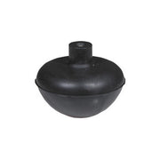 SFERA IN GOMMA CON NOTTOLINO IN OTTONE INCORPORATO- Diam. Est. mm. 64,5- G.M.P- pezzi 10