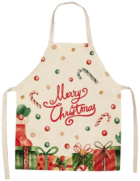 Grembiule di Natale con Disegno Interessante - Grembiule del Babbo Natale - Regalo - Unico Modello - Atmosfera Allegra - Modelli Carini - Grembiule da Cucina