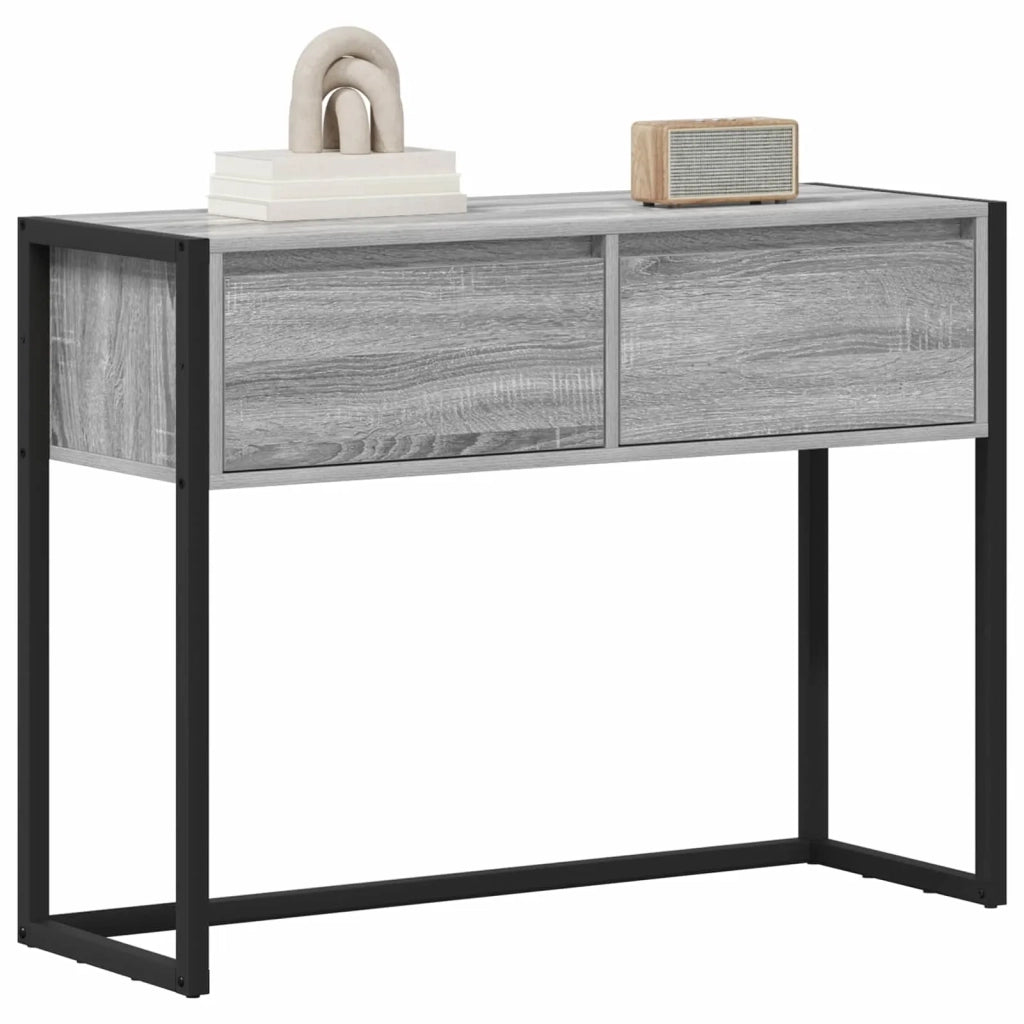 Tavolino Grigio Sonoma 100 x 36 x 75 cm Legno ingegnerizzato 886699