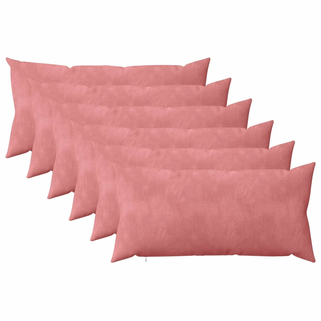 Cuscino con cuscino HEERLEN 6 pz Rosa Velluto 925640