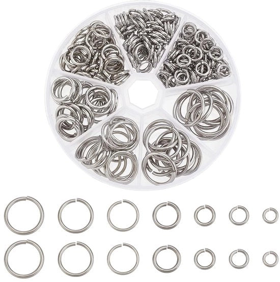 Fibbia per Spring - Accessori per Gioielli - Fatta a Mano - Argento - Confezione da 226 - Adatta per Chiavi