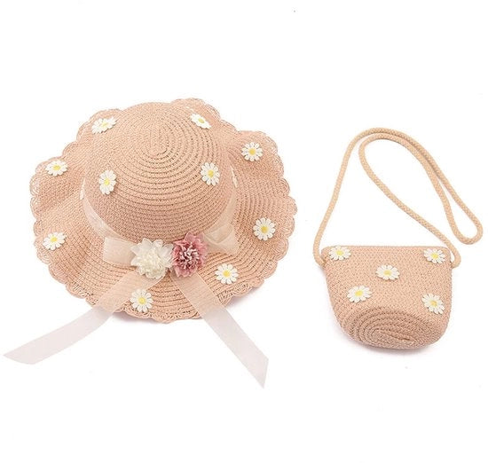 Cappello da sole con protezione UV - Strohoed - Opvouwabile - Mini Strozak - 11,5 x 13,5 cm - Rosso