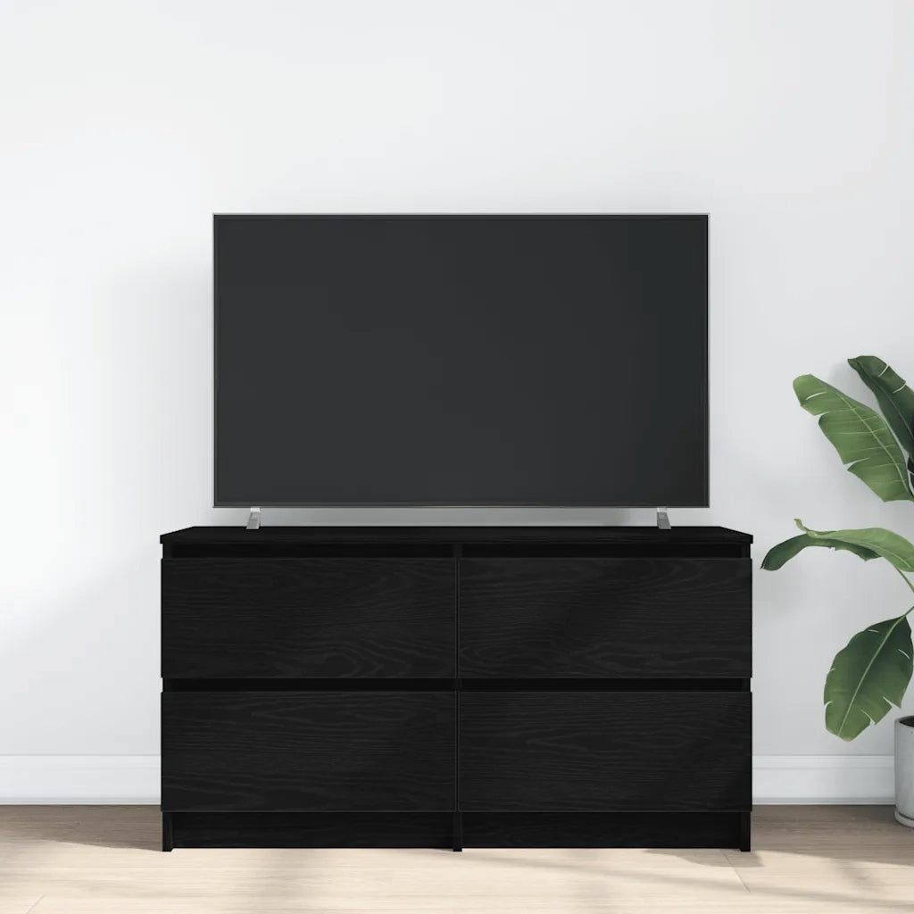 Mobile Porta TV Nero 100x35x54 cm in Legno Multistrato 861797