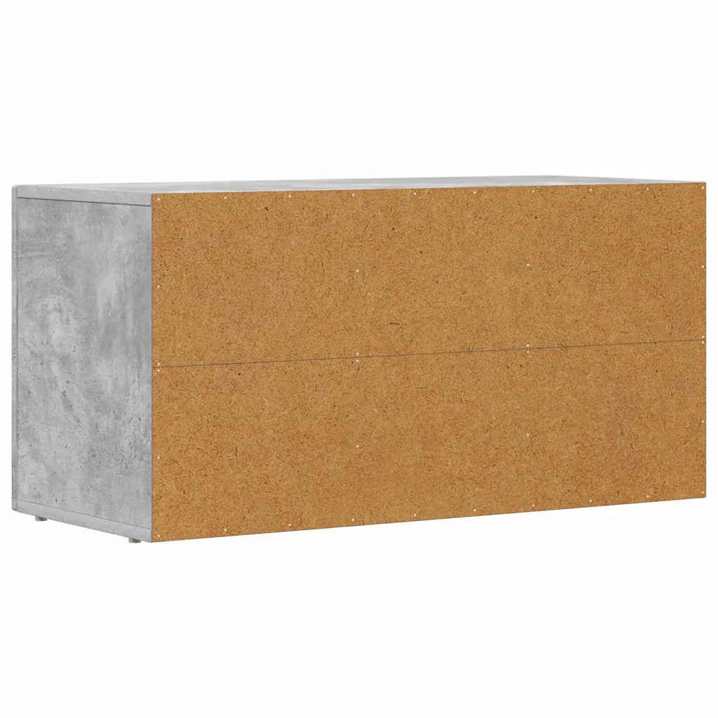 Mobile TV Grigio cemento 80 x 35 x 40 cm Legno multistrato 891277