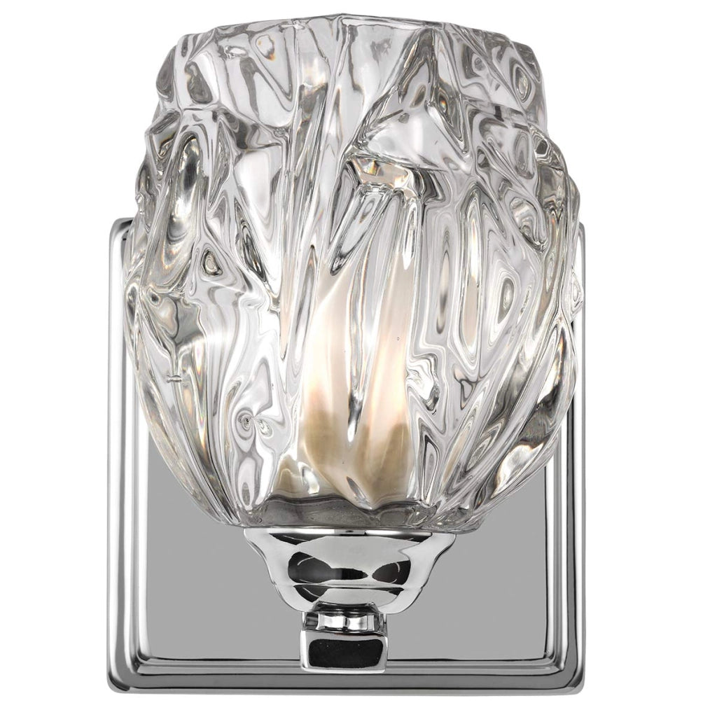 Applique Kalli cristallo cromo lucido 1 luce G9 3W Feiss