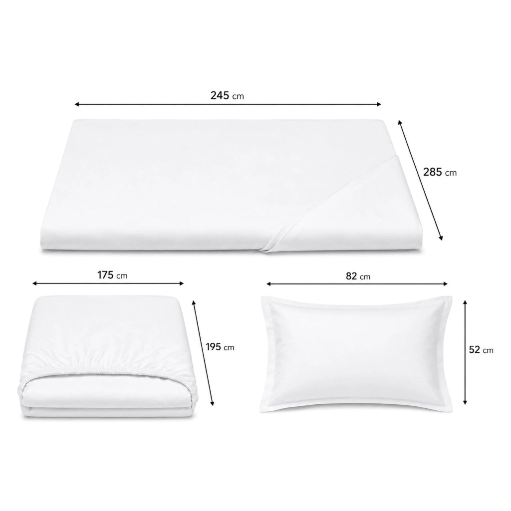 Sarisa, set Completo Letto Matrimoniale in Policotone, blu Mare