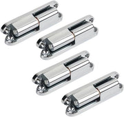 Scharnieri in Acciaio per Porte e Finestre in Legno - Set da 4 - per Porte Mobili - Scharnieri Robusti con Foro