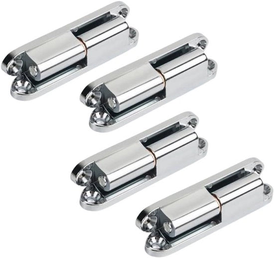 Scharnieri in Acciaio per Porte e Finestre in Legno - Set da 4 - per Porte Mobili - Scharnieri Robusti con Foro