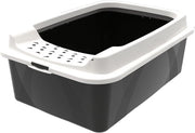 Scatola Cattivo Ingresso Superiore Plastica (PP Riciclato) Nero/Bianco M 57.2 x 39.5 x 20.8 cm - Eco