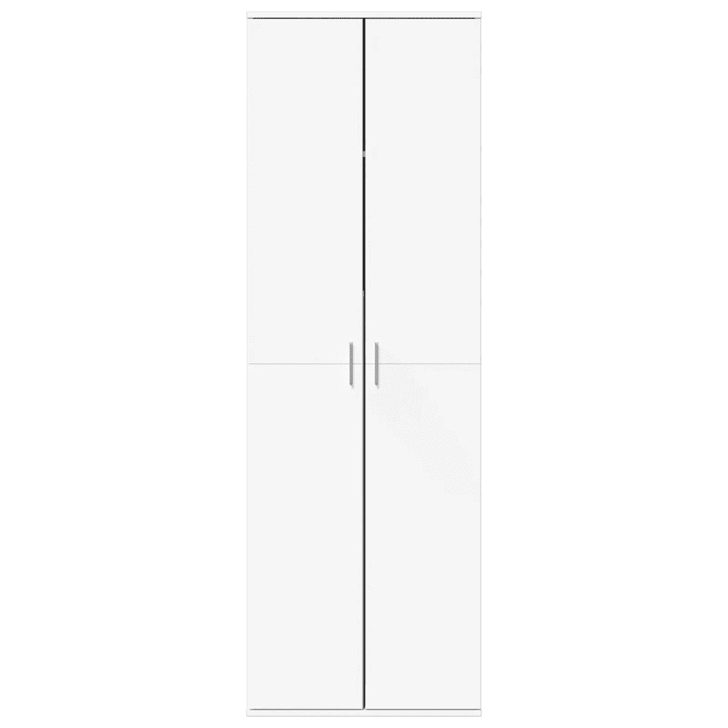 Credenza-Buffet-Armadio da cucina Bianca 60x35x180 cm in Legno Multistrato
