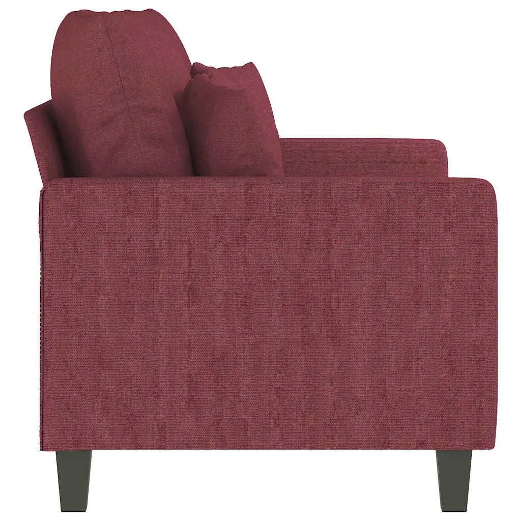 Divano a 2 Posti-Sofa 2 Posti Rosso Vino 120 cm in Tessuto 900731
