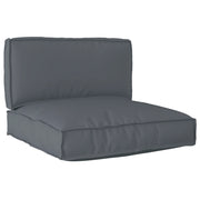 Set di 2 Cuscini per Pallet Antracite Tessuto Oxford
