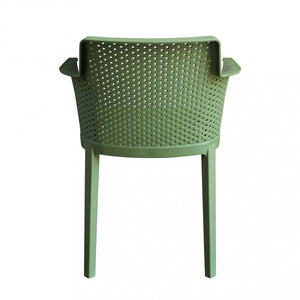 Poltrona Cathy 60x58x76,5 cm  in Polipropilene Verde
