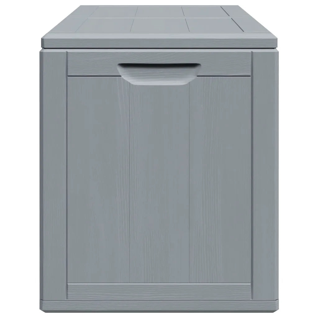 Baule da Giardino 180 L Grigio Aspetto legno in PP 151234