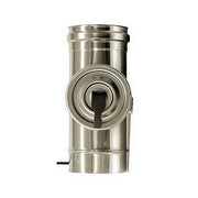 Elemento ispezione canna fumaria DN 140 tubo acciaio inox 316