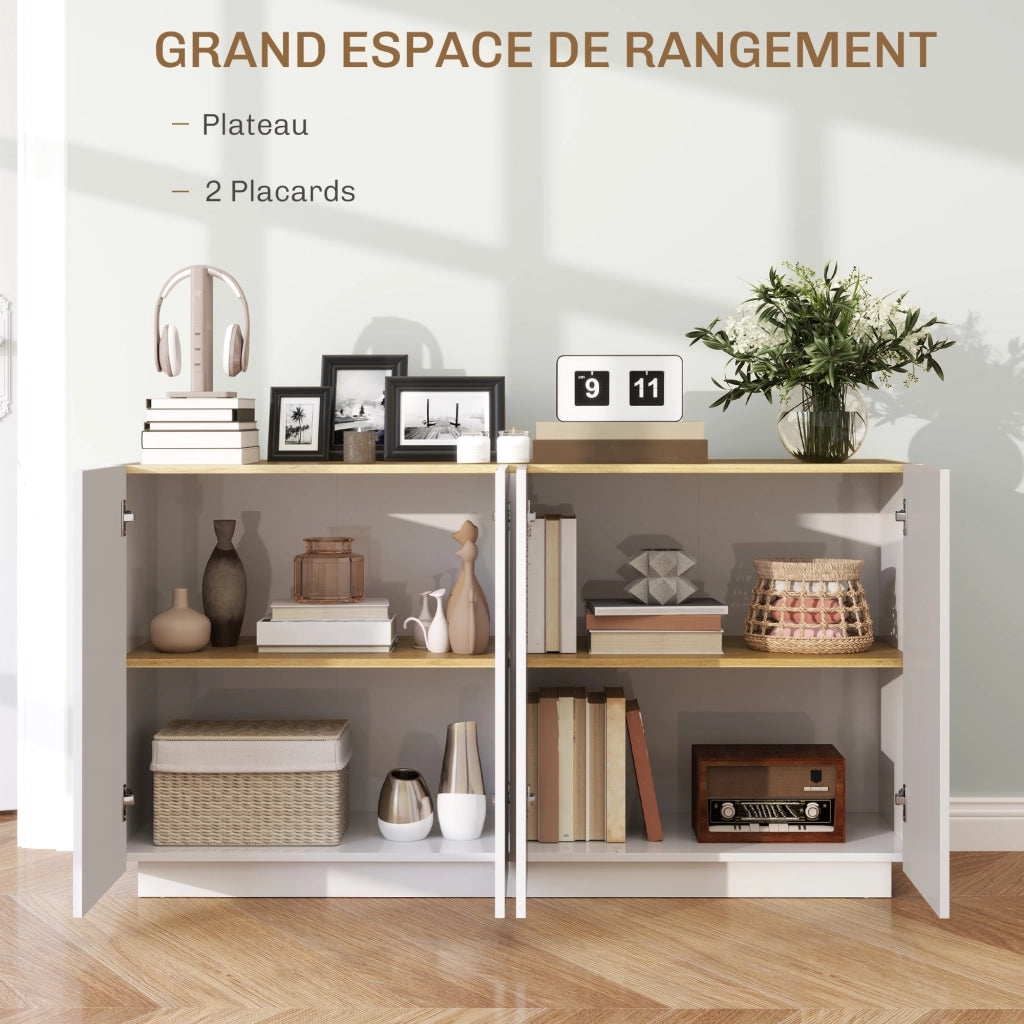 Credenza ¨C zephmum ¨C 140x40x75 cm bianco