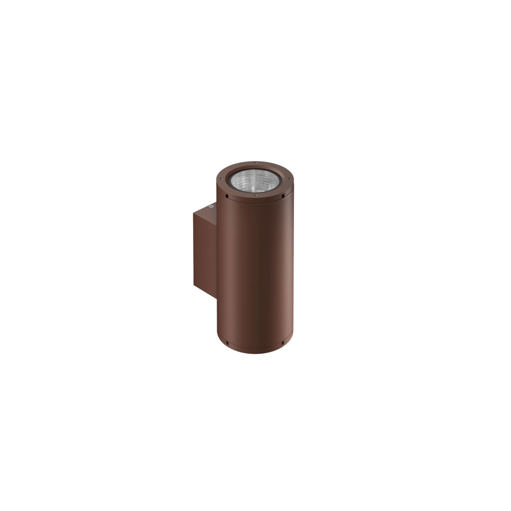 Sunset XL Lampada da Parete LED 16W IP65 Doppia Emissione Switch CCT 2700K/3000K/4000K Finitura Corten Strutturato per Interni ed Esterni
