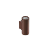 Sunset XL Lampada da Parete LED 16W IP65 Doppia Emissione Switch CCT 2700K/3000K/4000K Finitura Corten Strutturato per Interni ed Esterni