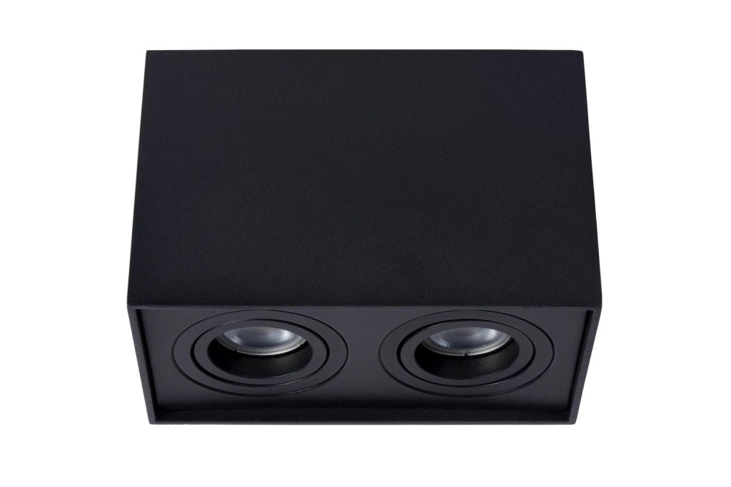 Faretto da soffitto Lucide Tube doppio GU10 2x42W nero