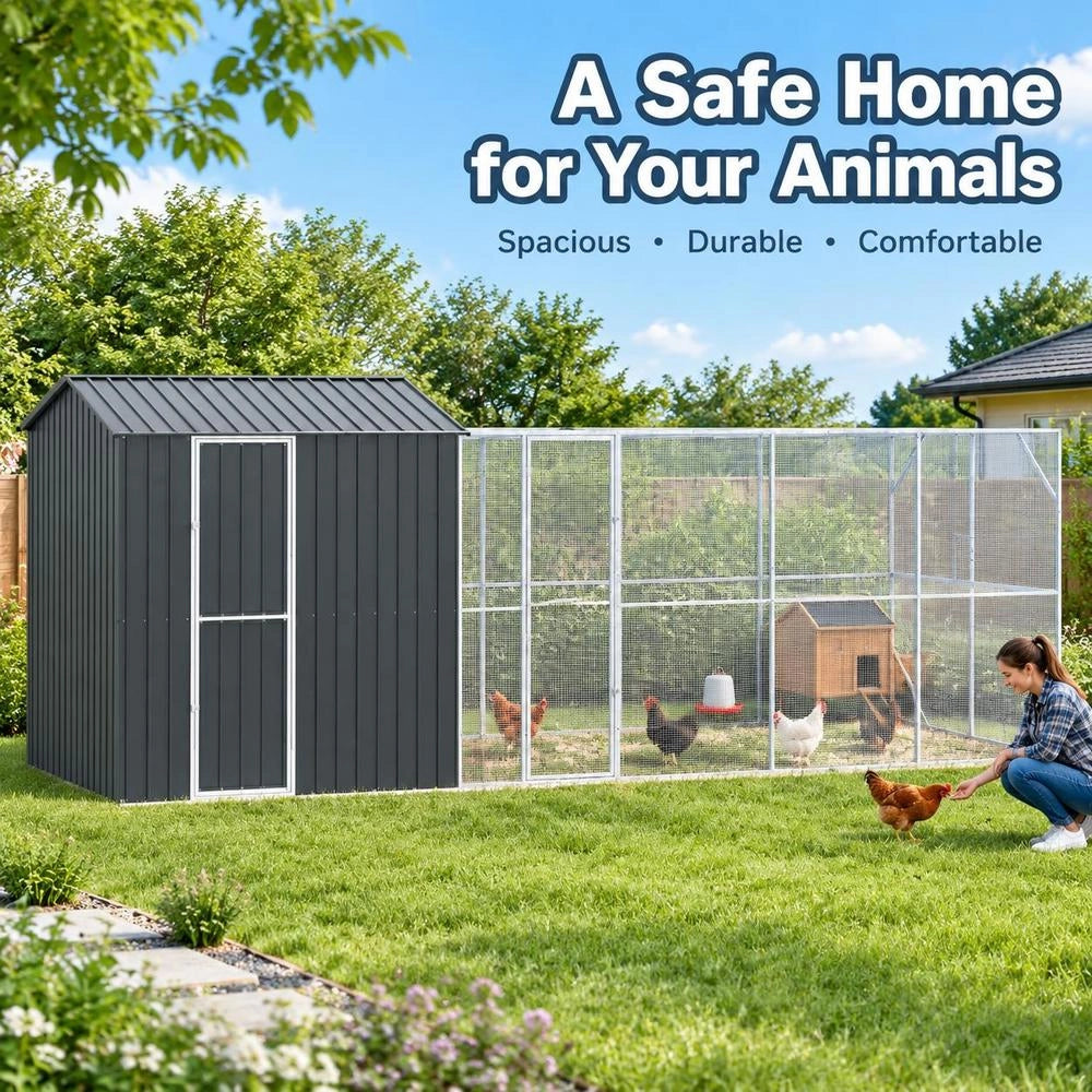 Bird Cage Anthracite 621 X 208 X 247 Cm Galvanized Steel