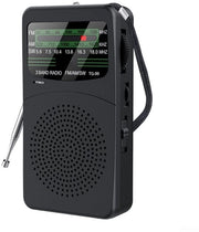 Radio Portatile a Banda Multa - Ricezione Multibanda - 3 W Altoparlante - Suono Intenso - 12,9 x 7 x 3,4 cm