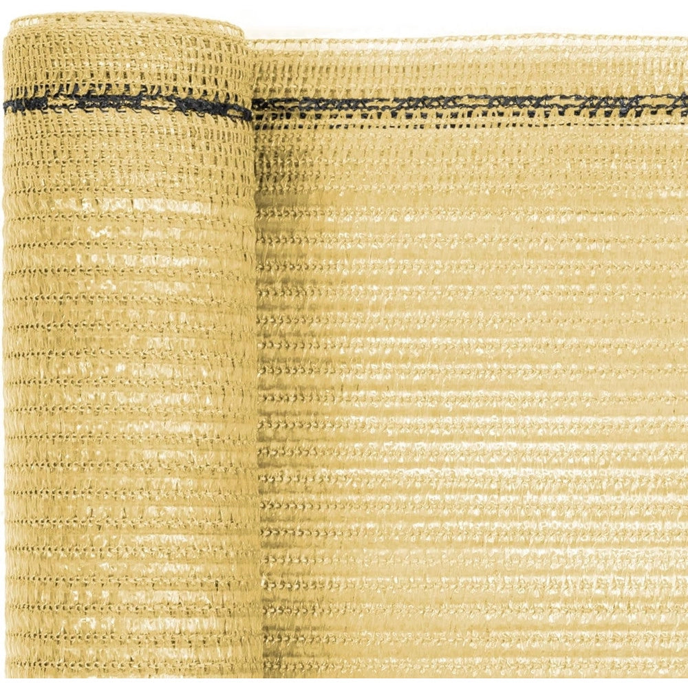 Trade Shop - Set 2pz Rotolo Rete Ombreggiante Beige Fitta 2x5mt Protezione Giardini Terrazze 017070 -