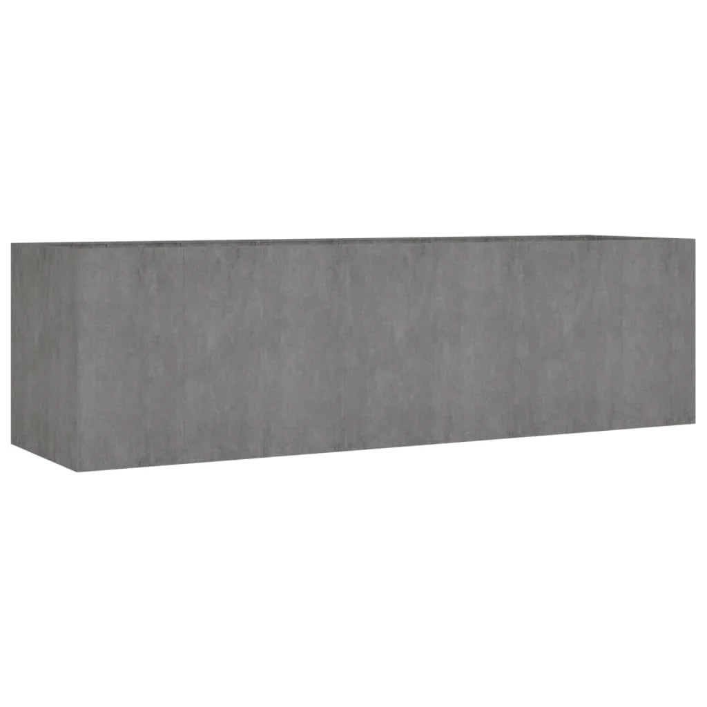 Fioriera rialzata per piante fiori patio giardino 280 x 80 x 80 cm acciaio corten marrone 02_0039423