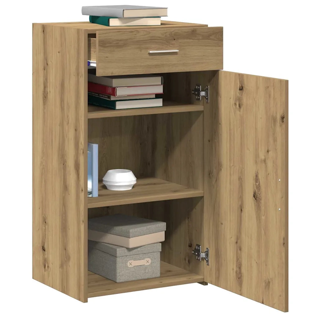 Credenza con Cassetto-Buffet-Armadio da cucina Rovere artigianale 50 x 42,5 x 93 cm