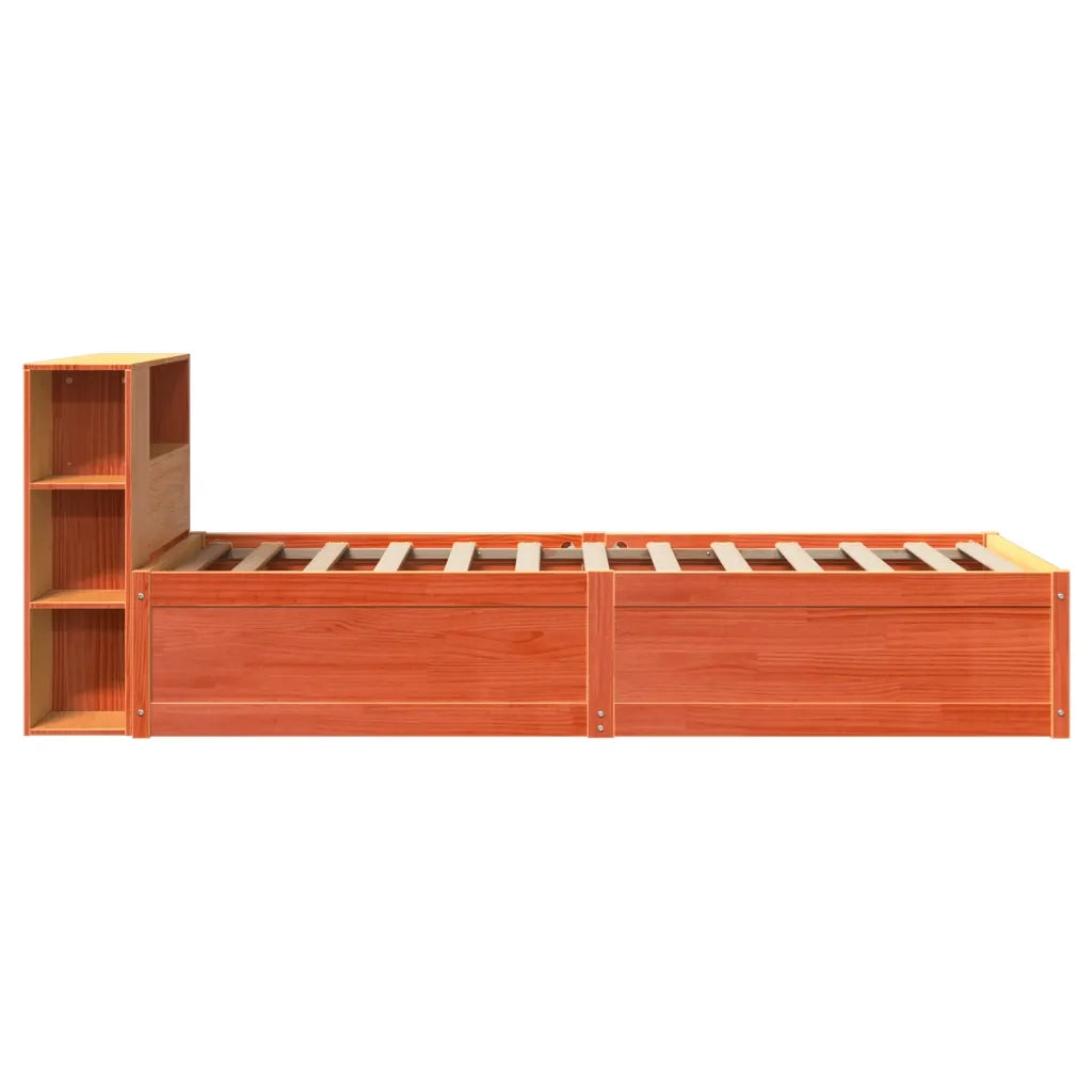 Letto senza Materasso Marrone Cera 75x190 cm in Legno di Pino 3323442