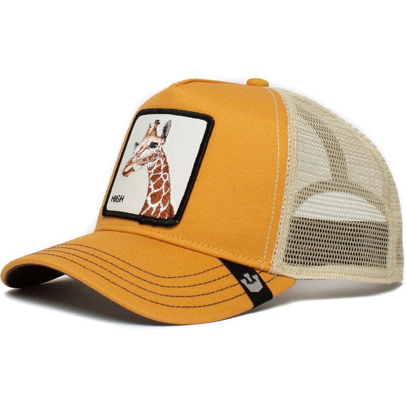 Cappellino da baseball alto giallo