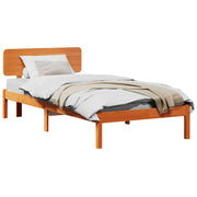 Struttura del letto Marrone cerato 75 x 190 cm Pino massello 872133