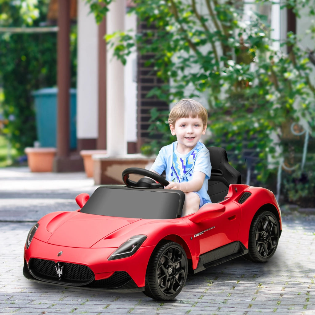 Auto elettrica Maserati MC20 12V per Bambini ¨C zephmum ¨C Rosso con Telecomando, LED e Musica