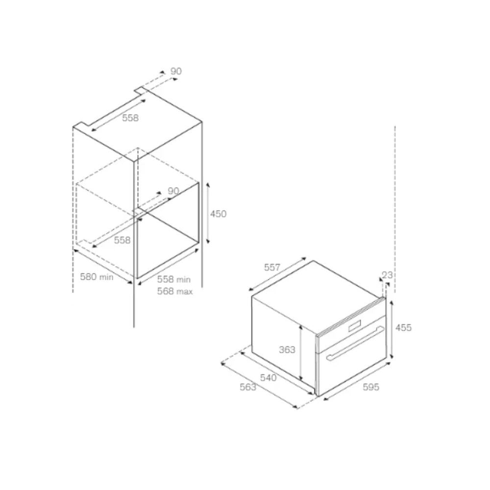 Forno a vapore incasso Bertazzoni F45PROVAPX inox