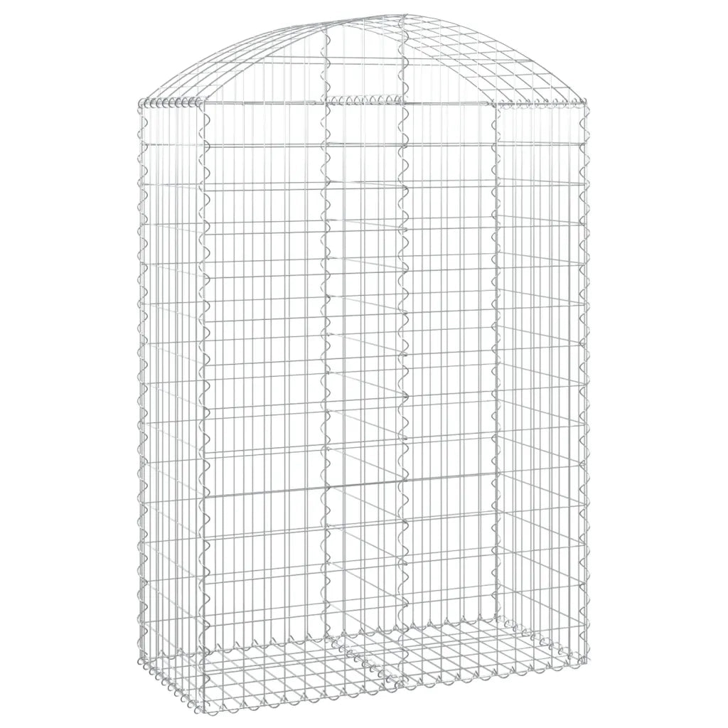 Cesto Gabbione ad Arco 100x50x140/160 cm Ferro Zincato 153437