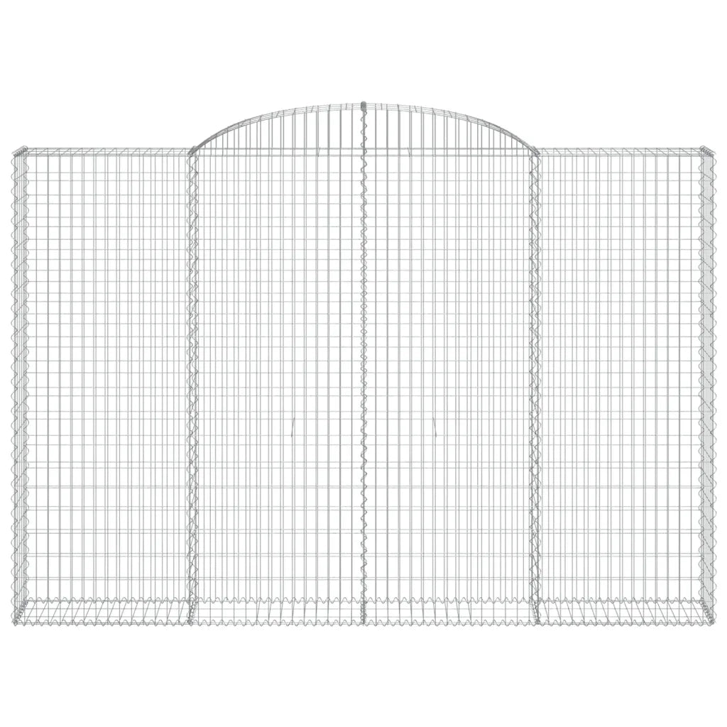 Cesti Gabbioni ad Arco 3 pz 300x30x200/220 cm Ferro Zincato 3146612