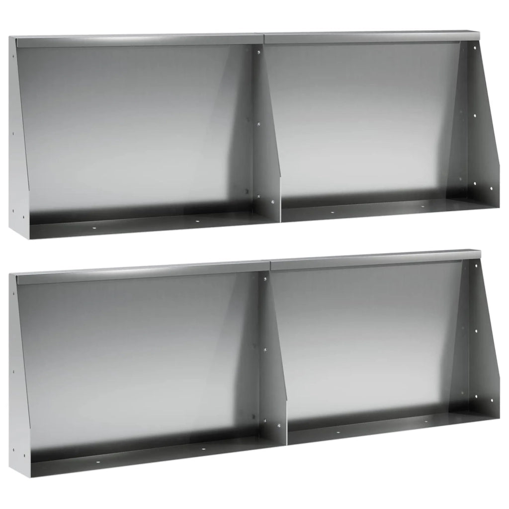 Muro di contenimento 4 pz 60 x 12 x 30 cm Acciaio zincato 3449077
