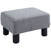 Pouf poggiapiedi in tessuto ¨C zephmum ¨C 40x30x24 cm grigio