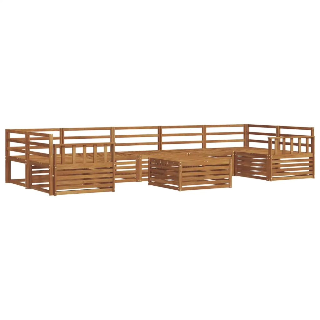 Set di divani da esterno 8 pcs Naturale