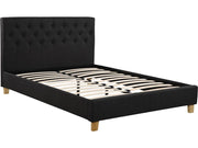 Letto "Emmy" - 140 x 190 cm - Grigio