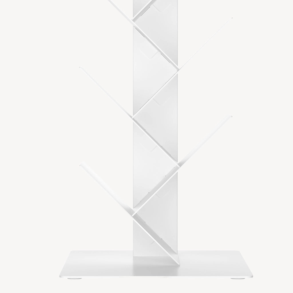 Libreria Eksjö a Forma di Albero Scaffale da Terra 150 x 39 x 39 cm - Bianco [en.casa]