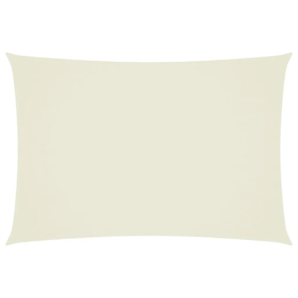 Parasole a Vela Oxford Rettangolare 3x5 m Crema 135212