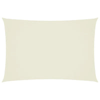 Parasole a Vela Oxford Rettangolare 3x5 m Crema 135212