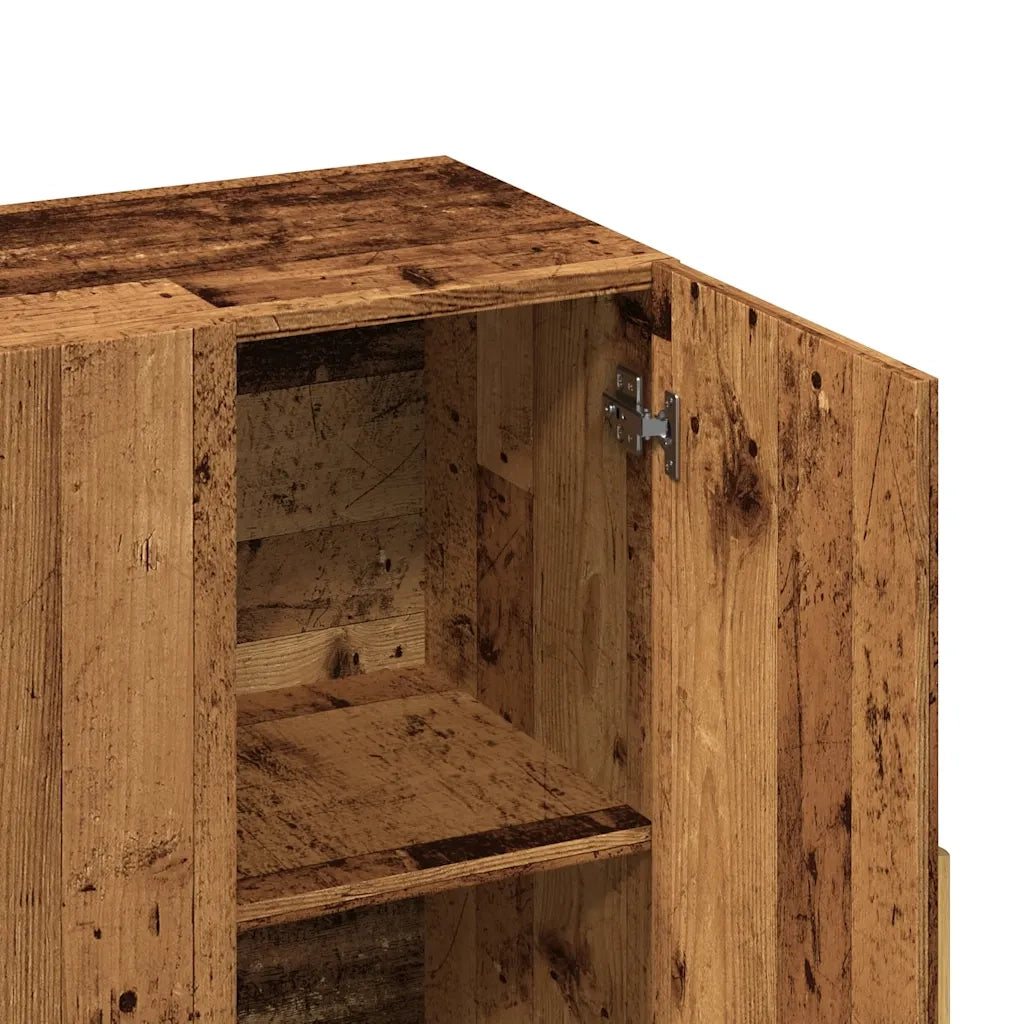 Credenza Legno Antico 90x34x80 cm in Legno Multistrato