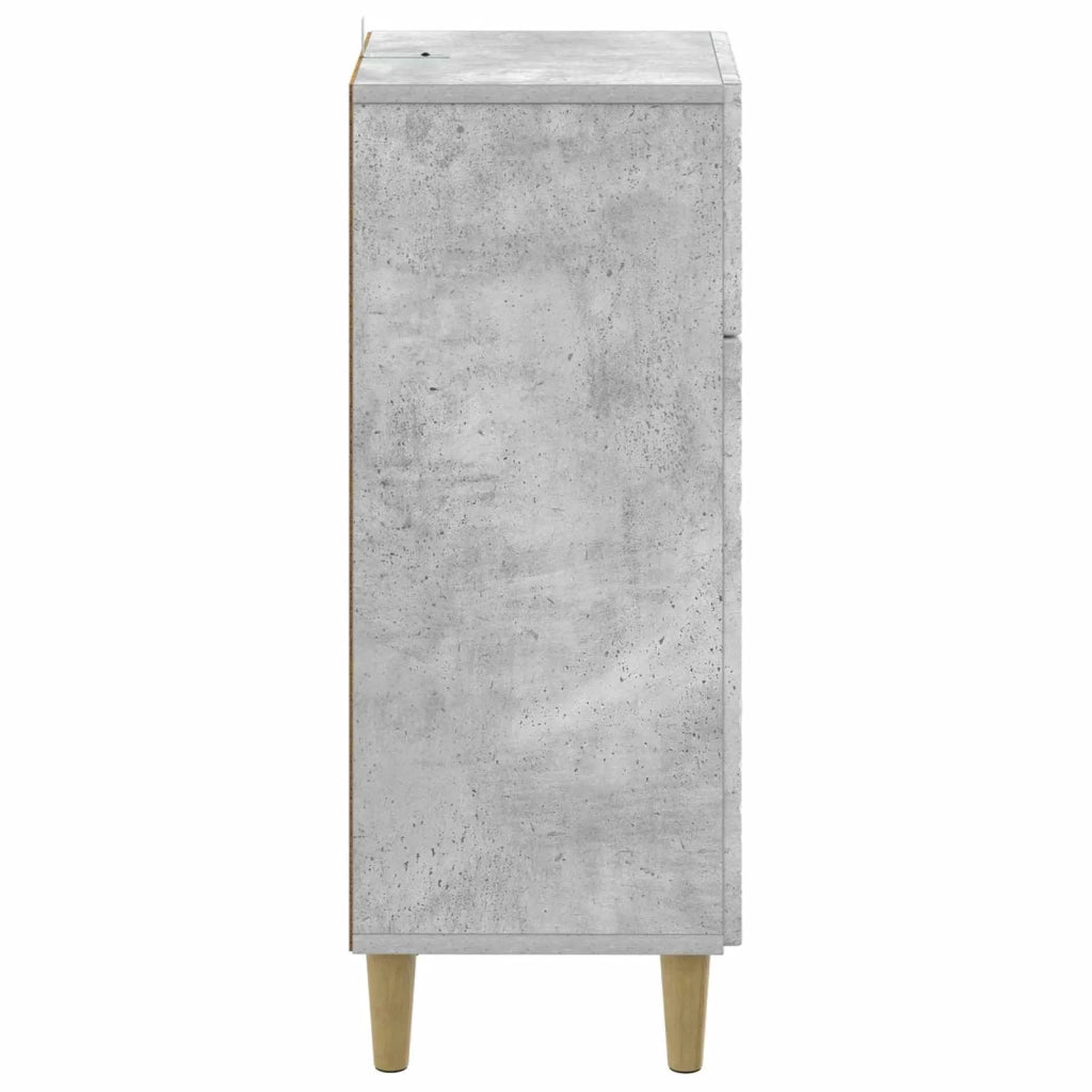 Mobiletto da Bagno DELFT Grigio Cemento 30 x 31 x 80 cm 897048