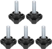 Set di viti a manubrio a tre lati in plastica M10 - Lunghezza 30 mm - Cinque pezzi - Duraturo e ecocompatibile - Viti a manubrio