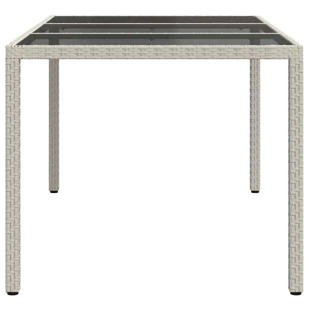 Tavolo da Giardino Bianco 150 x 90 x 75 cm polyrattan 362542