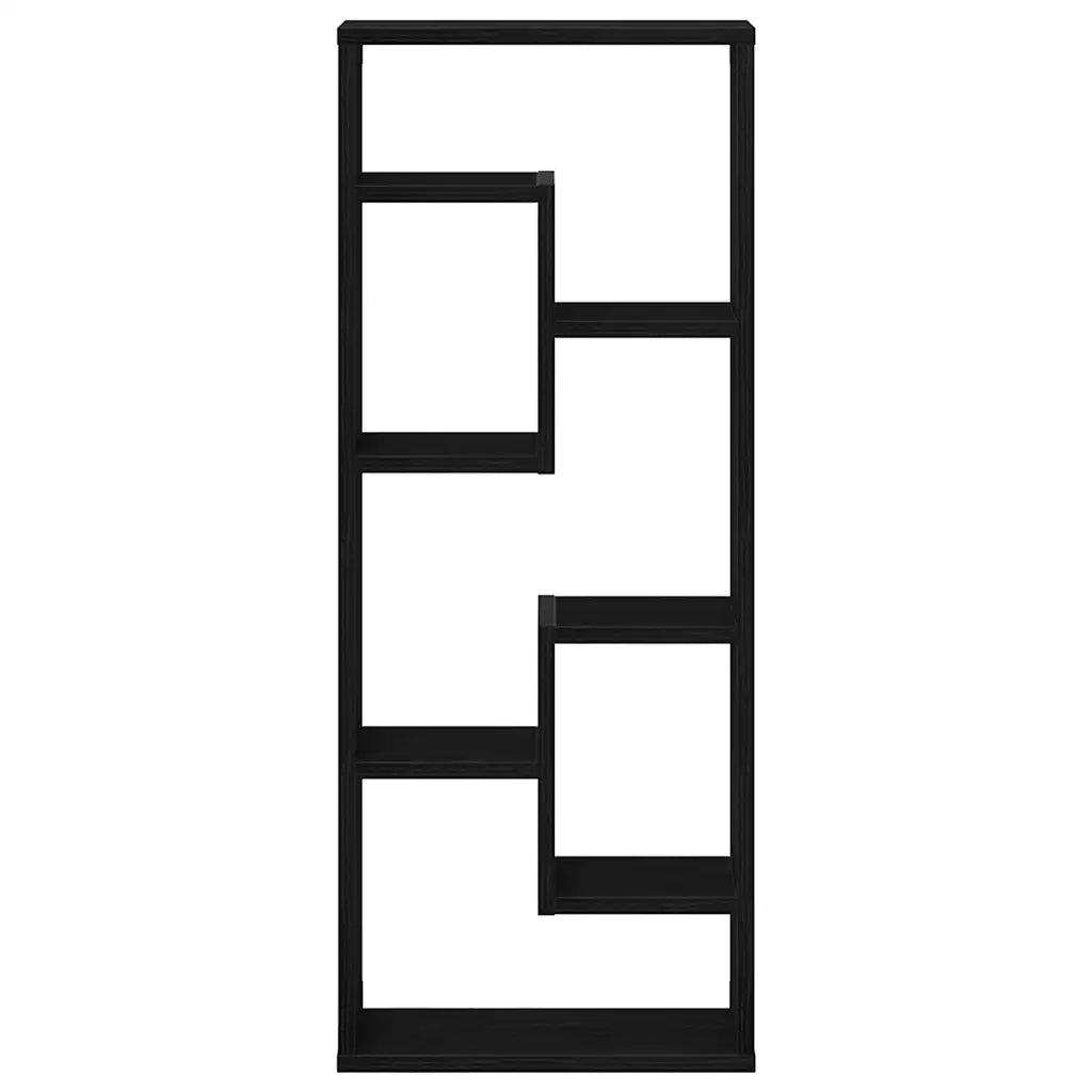 vidaXL Mensola da parete in rovere nero 36x16x90 cm in legno composito